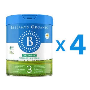 Bellamy's Organic Follow-Up Milk Step 3 (Ages 1-3) Large Can 800g (4)
