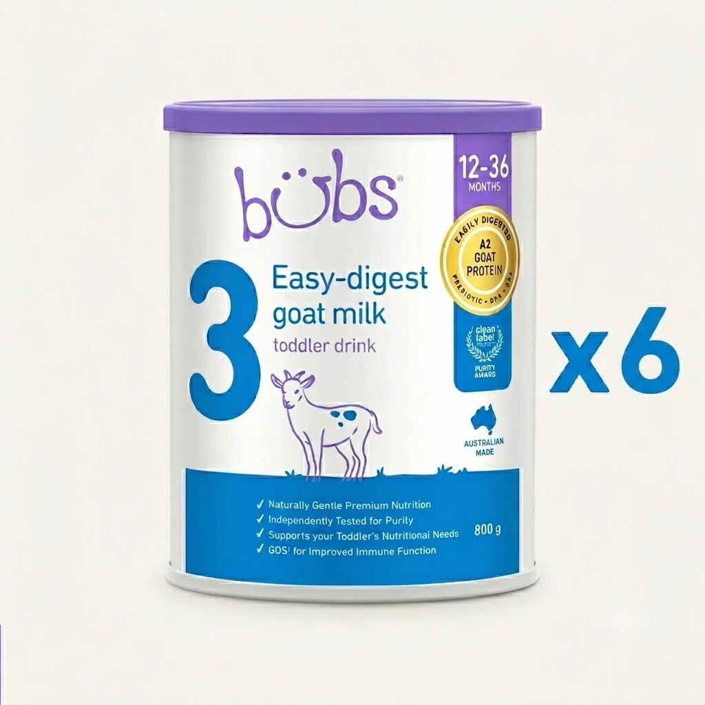 Bubs® Easy-digest Goat Milk Toddler Drink Stage 3 (x6)