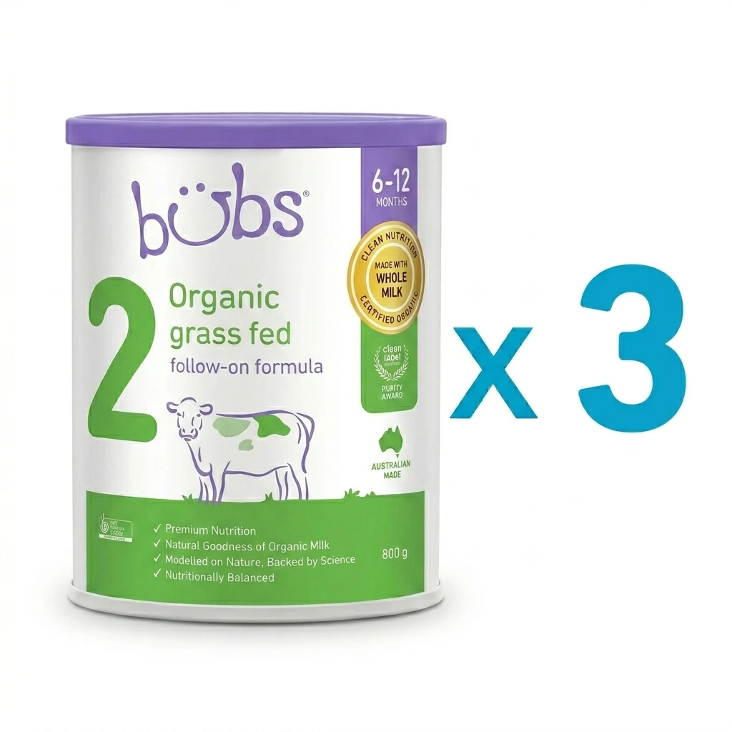 Bubs Organic® Grass Fed Follow-on Formula Stage 2 (x3)