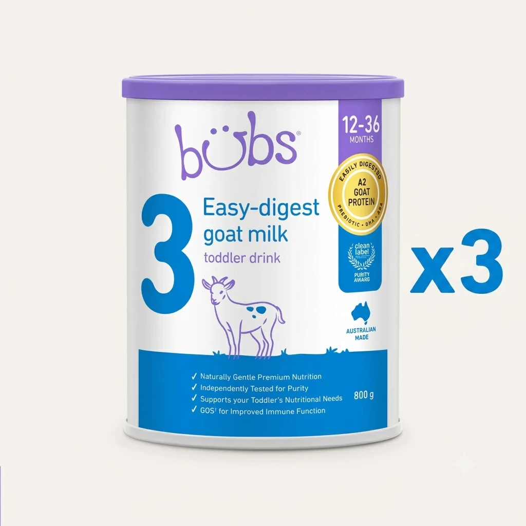 Bubs® Easy-digest Goat Milk Toddler Drink Stage 3 (x3)