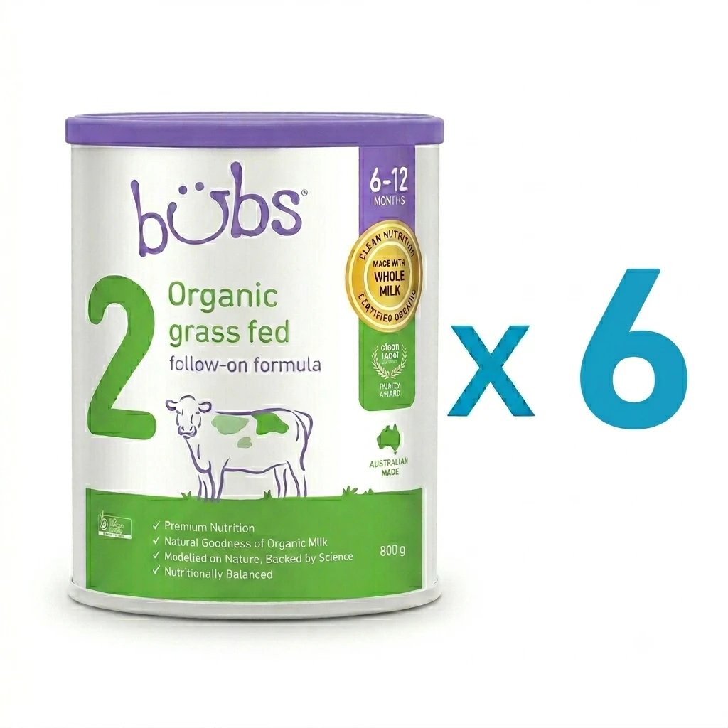 Bubs Organic® Grass Fed Follow-on Formula Stage 2 (x6)