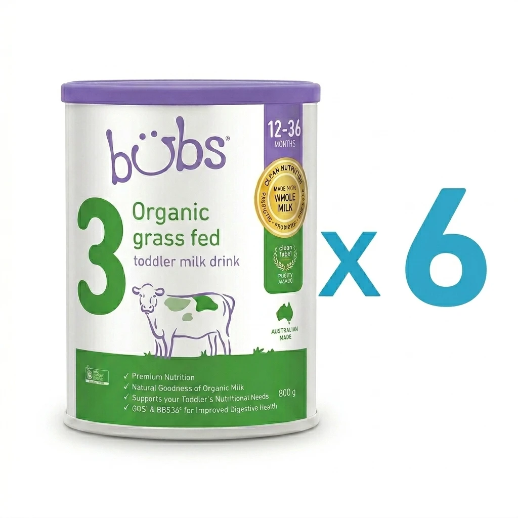 Bubs Organic® Grass Fed Follow-on Formula Stage 3 (x6)
