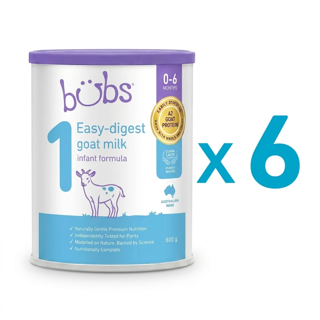 Bubs® Easy-digest Goat Milk Infant Formula Stage 1 (x6)