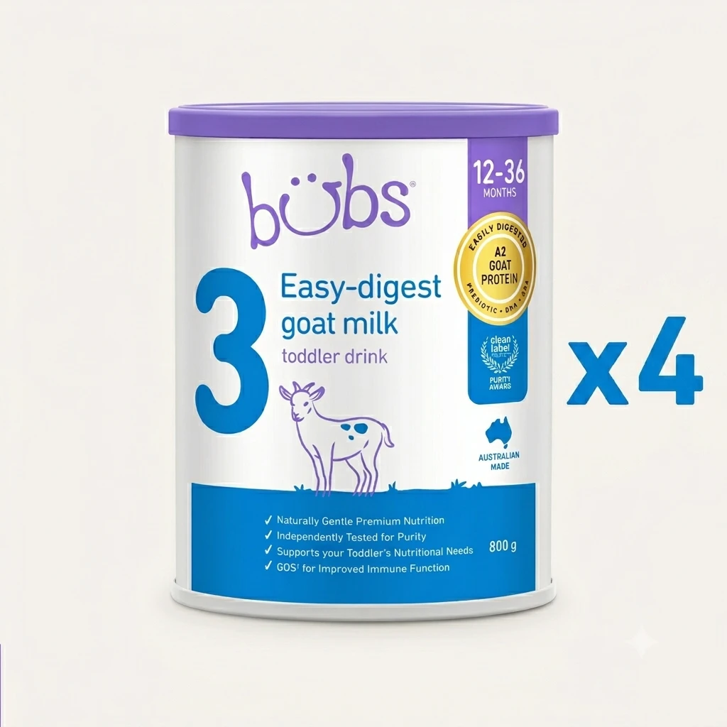 Bubs® Easy-digest Goat Milk Toddler Drink Stage 3 (x4)
