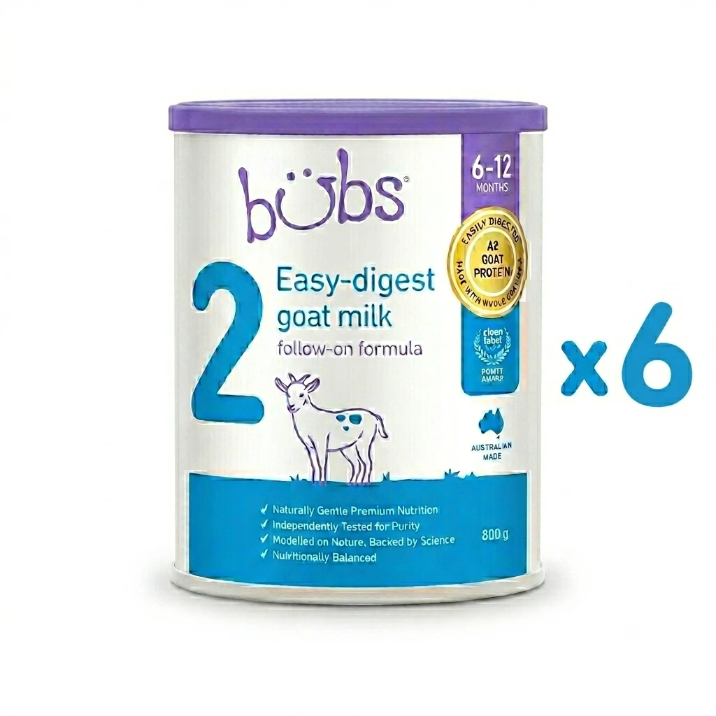 Bubs® Easy- digest Goat Milk Follow-on Formula Stage 2 (x6)