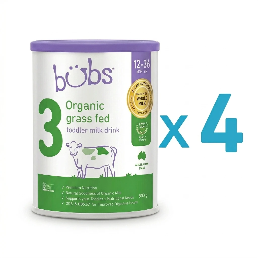 Bubs Organic® Grass Fed Follow-on Formula Stage 3 (x4)