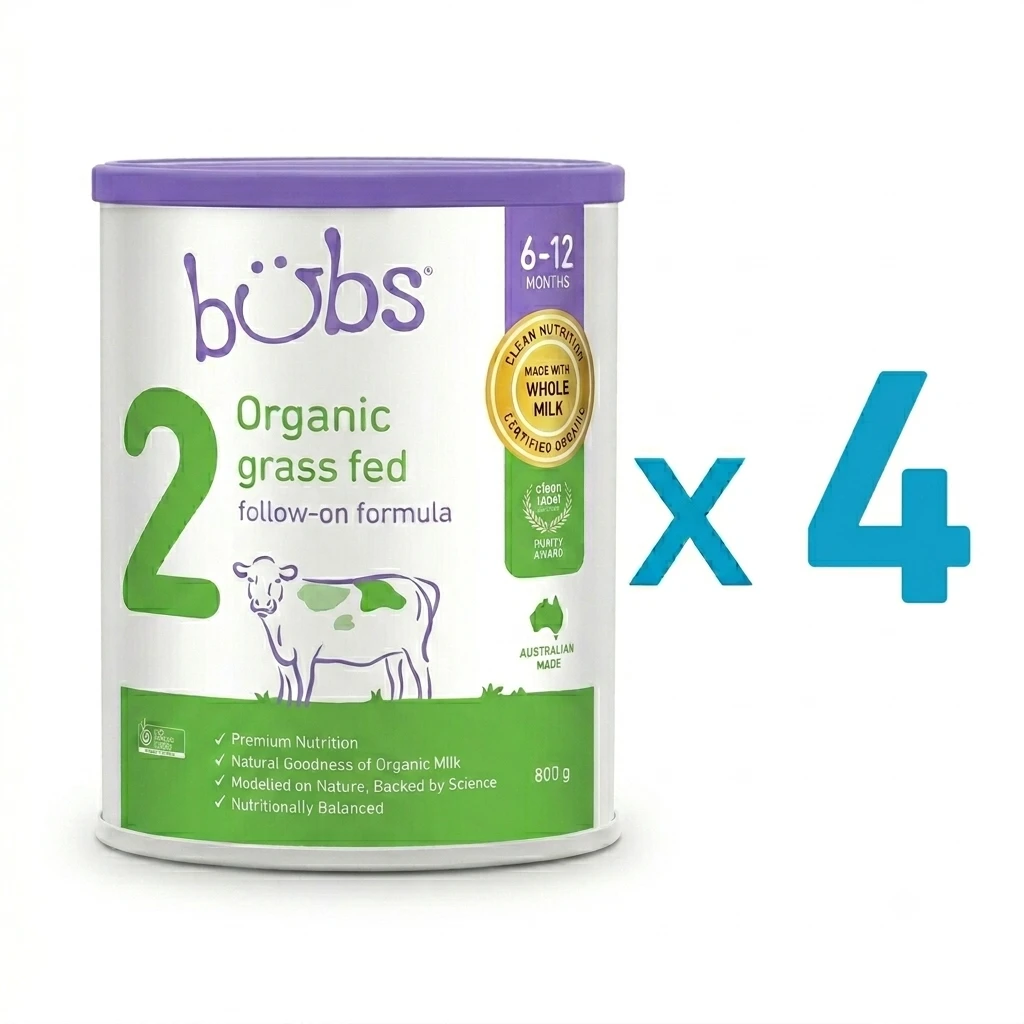 Bubs Organic® Grass Fed Follow-on Formula Stage 2 (x4)