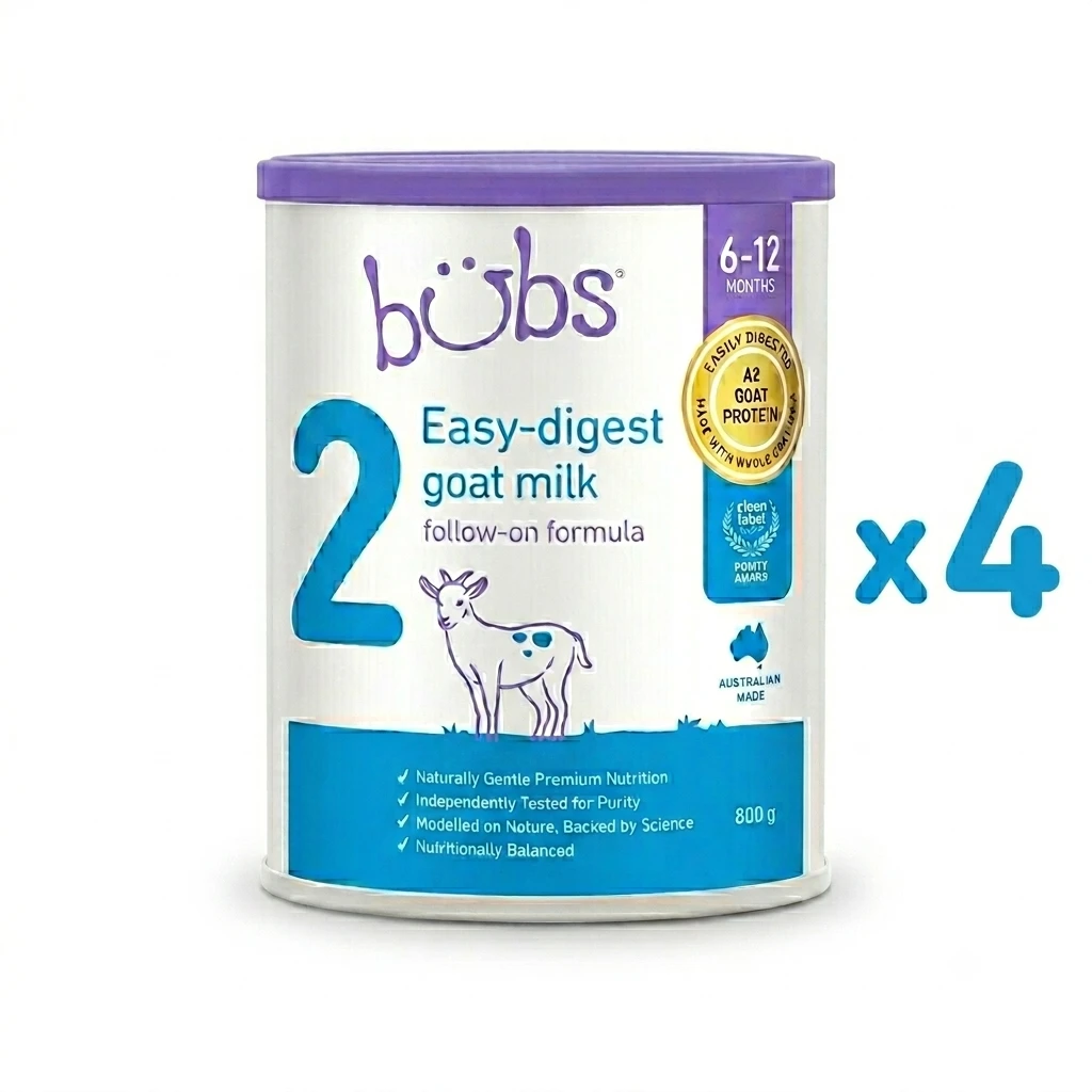 Bubs® Easy- digest Goat Milk Follow-on Formula Stage 2 (x4)
